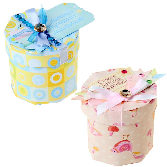 Набор для декорирования бонбоньерки "Наше чудо" (в наборе 2 штуки)