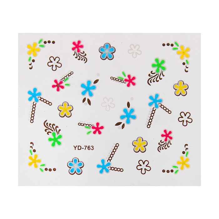 Наклейки для ногтей "Ассорти", цвета МИКС