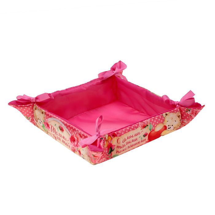 Наб. полотенец Collorista "Только для тебя" 30х30 см - 3шт, хлопок 340гр/м2