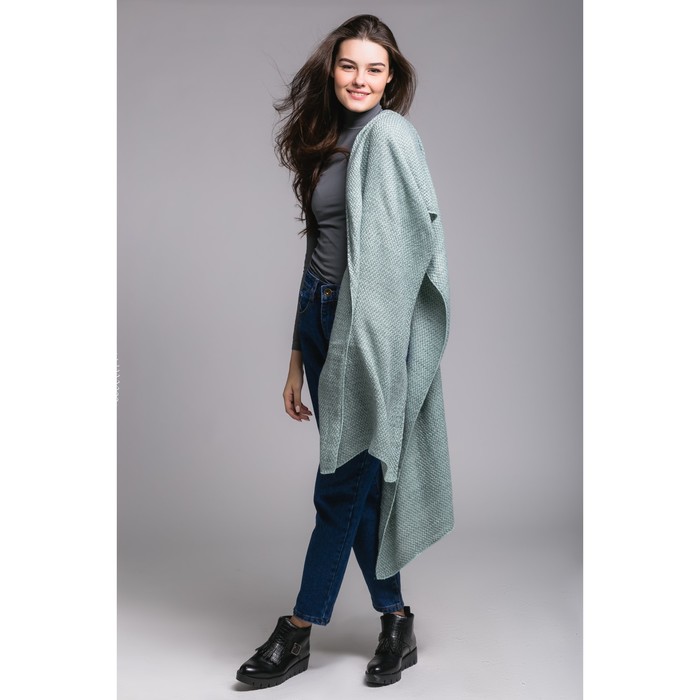 Шарф "Абстракция", размер 70х200 см, цвет голубой