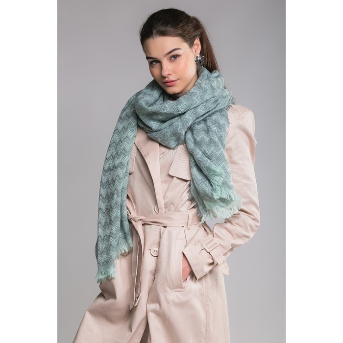 Шарф "Парижский вечер", размер 70х180 см, цвет голубой