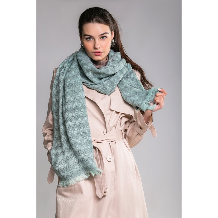 Шарф "Парижский вечер", размер 70х180 см, цвет голубой