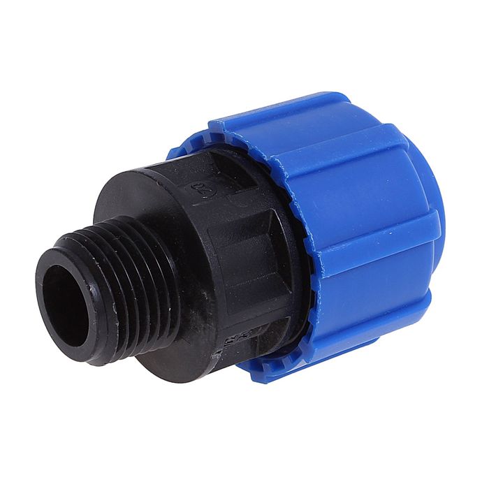 Муфта ПНД "ТПК-Аква", 20 мм х 1/2", наружная резьба