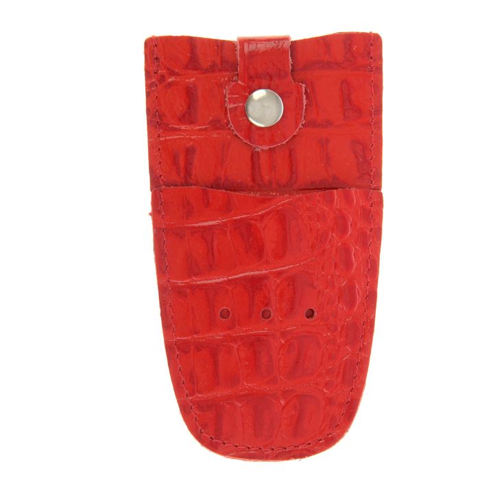 Ключница на кнопке, кольцо, цвет красный