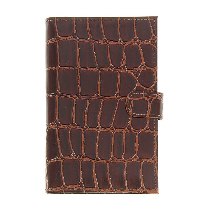 Портмоне мужское на кнопке, 1 отдел для купюр, для кредитных карт, цвет коричневый