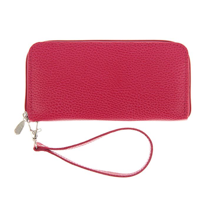 Портмоне женское, 1 отдел для купюр, для кредитных карт, цвет розовый