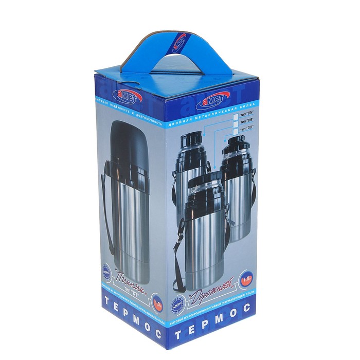 Термос "Пикник" с узким горлом, 1 л, 24 ч, 49 °С