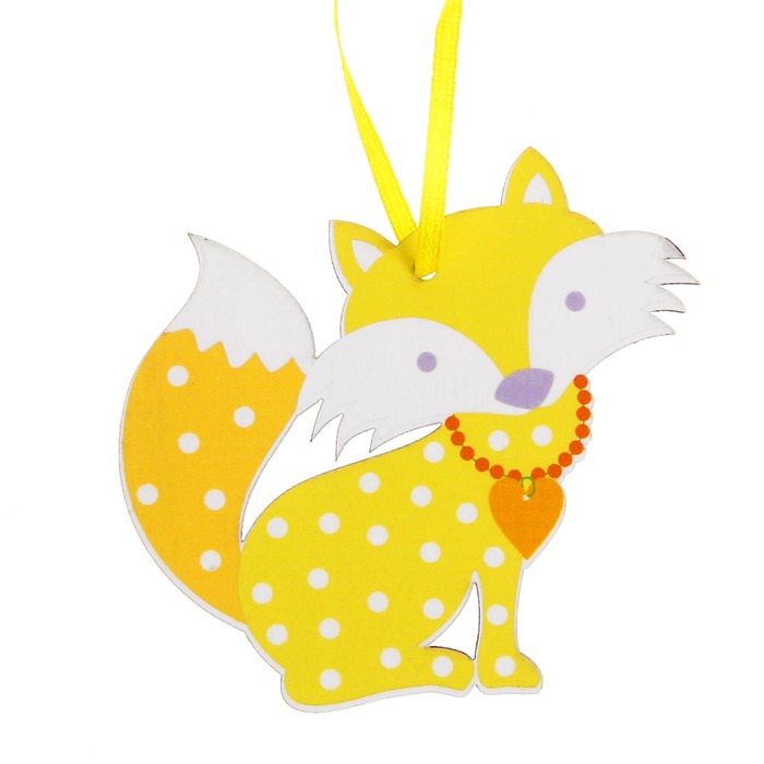 Подвеска декор "Лисичка", МИКС
