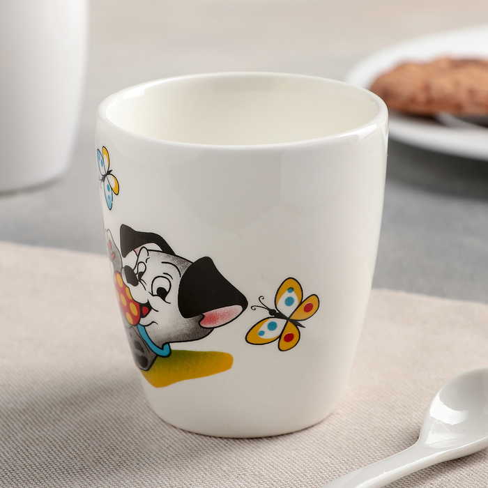 Кружка 220 мл "Озорные щенки", d=7,8 см, h=8,7 см, рисунок МИКС