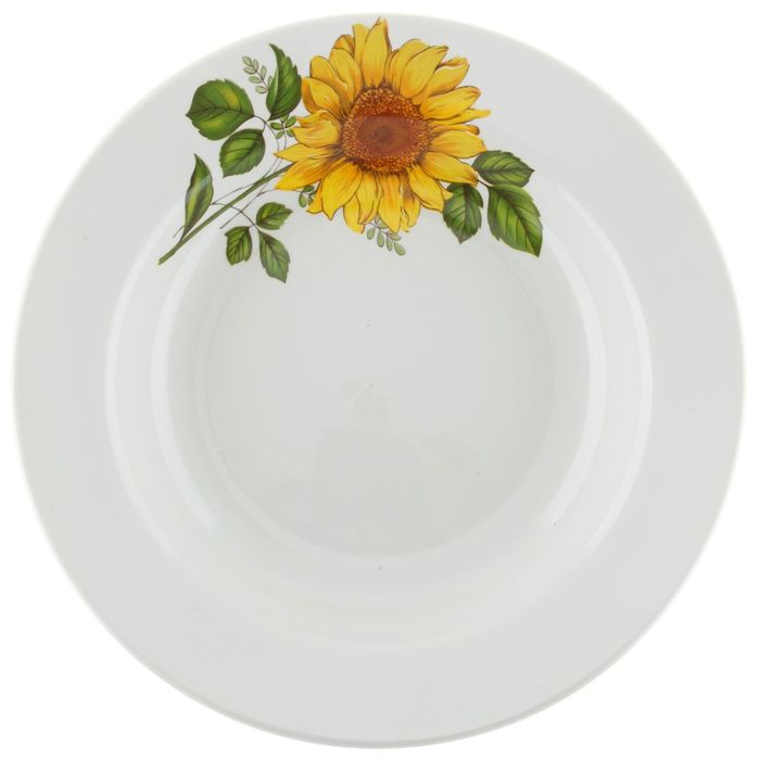 Тарелка глубокая 20 см "Подсолнух", 250 мл