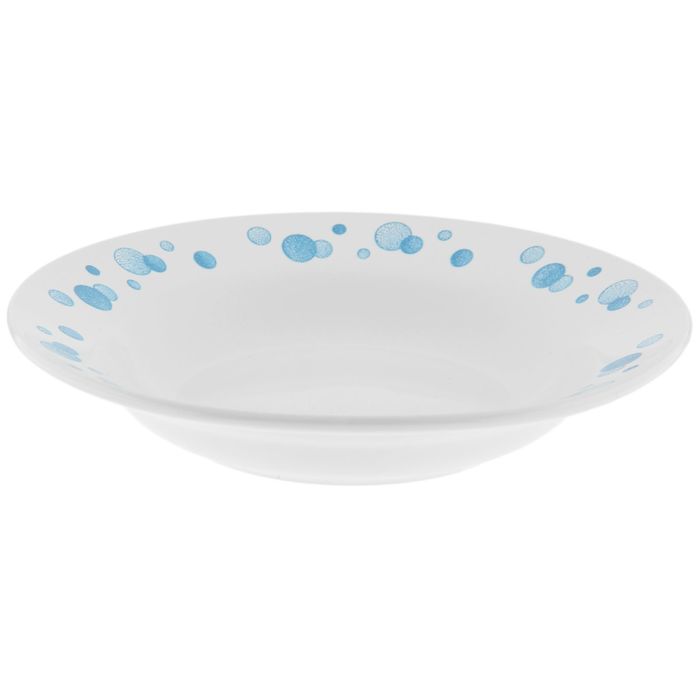 Тарелка глубокая 250 мл "Синий горох", d=20 см