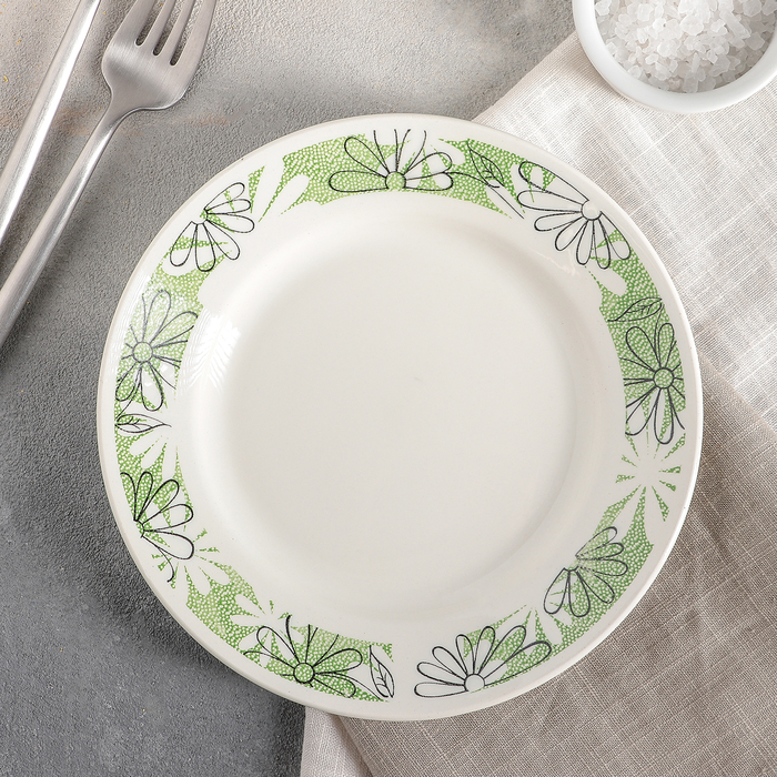 Тарелка мелкая 17,5 см "Ромашки"