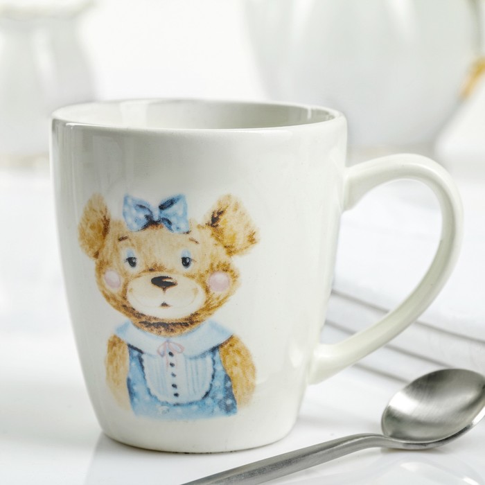 Кружка 220 мл, d=7,8 см, h=8,7 см "Медвежата" , рисунок МИКС