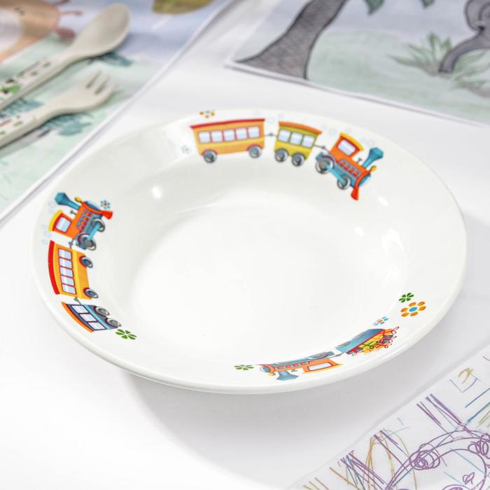 Тарелка глубокая 250 мл "Паровозик"