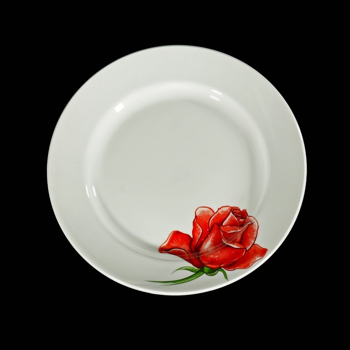Тарелка мелкая 20 см "Розы-5"