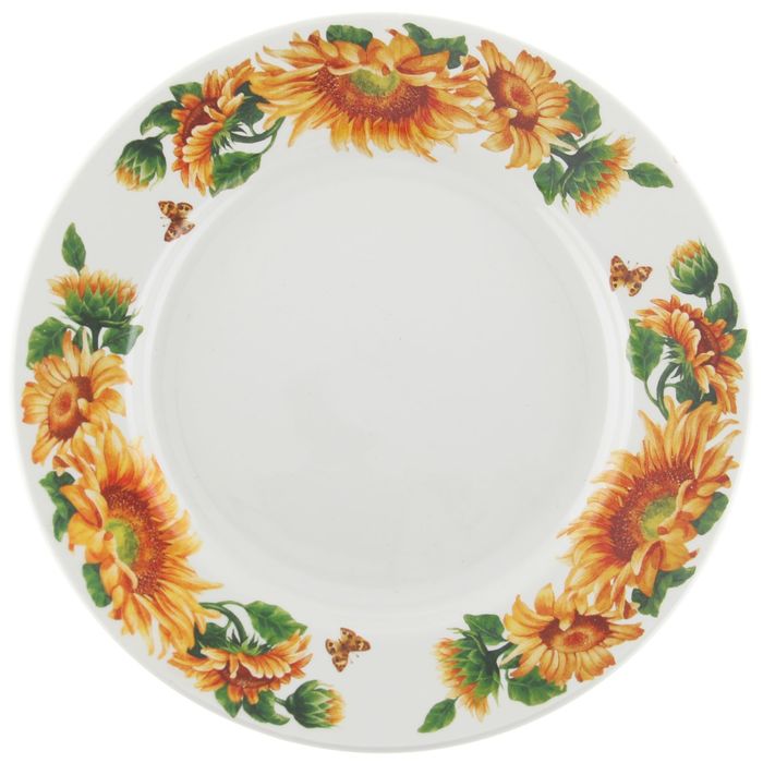 Тарелка мелкая 17,5 см "Подсолнух-2"