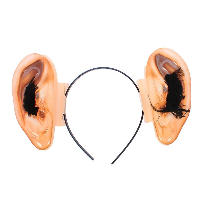 Уши на ободке с волосами