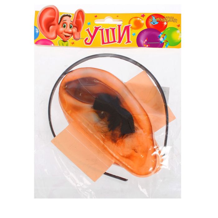 Уши на ободке с волосами