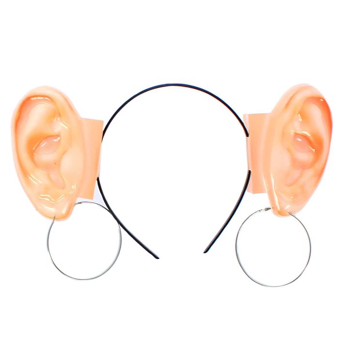 Уши цыгана на ободке с кольцами