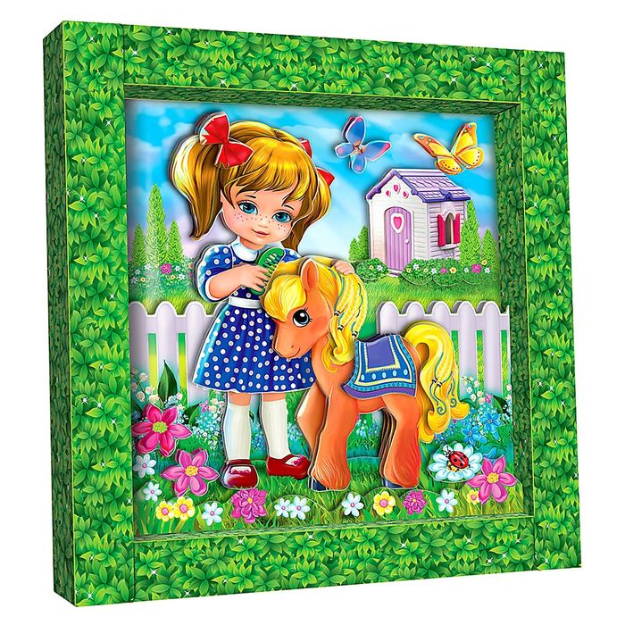 Набор для создания картины "Мой пони" 3D-аппликация