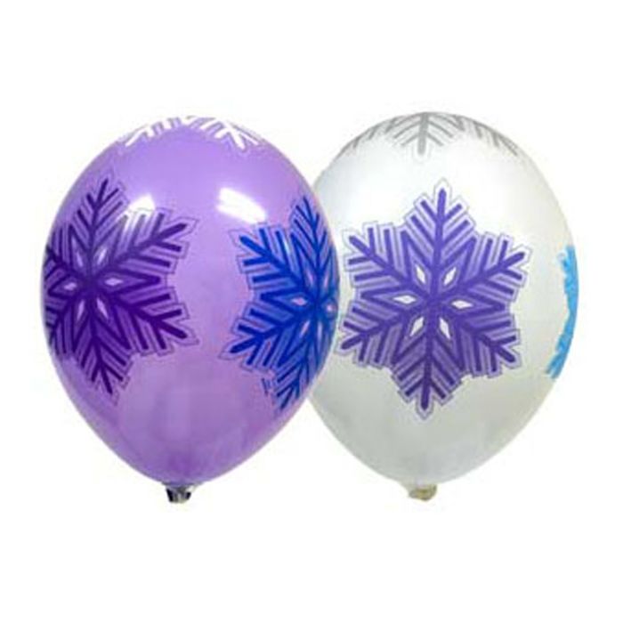 Шар латексный 14" "Снежинка", набор 25 шт., цвета МИКС