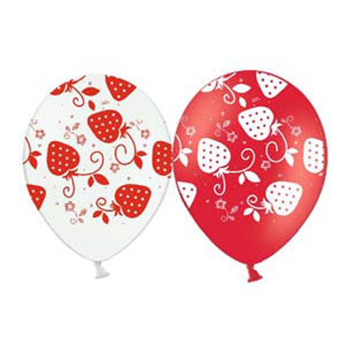 Шар латексный 14" "Клубника", пастель, набор 25 шт., цвета МИКС
