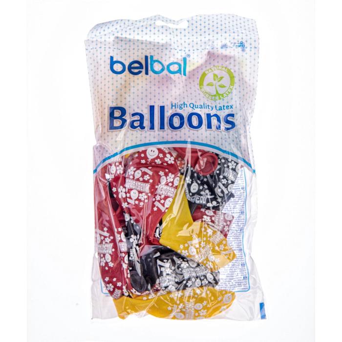 Шар латексный 14" "Поздравляем!", кристалл, набор 25 шт., цвета МИКС