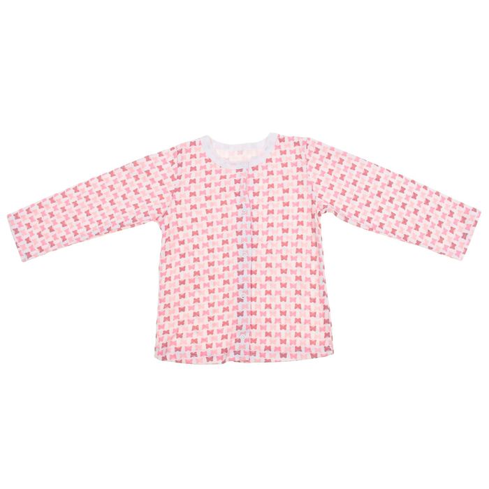 Кофточка на кнопках с длинным рукавом для девочки, рост 56 см, цвет микс 30-4706 - С