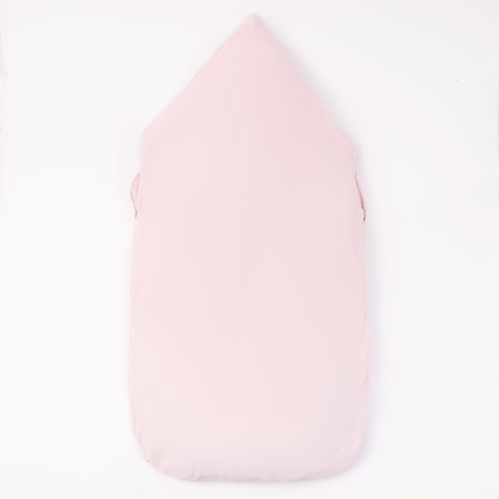 Конверт ясельный утепленный на молнии, цвет светло-розовый 40-8502