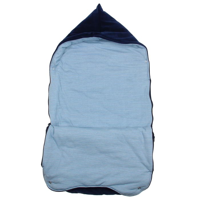 Конверт ясельный утепленный на молнии, цвет темно-синий 40-8502