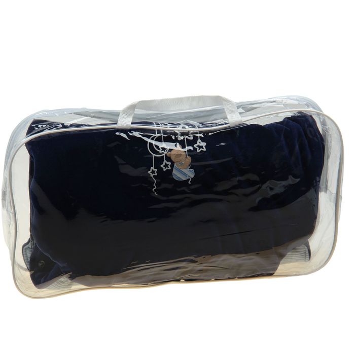 Конверт ясельный утепленный на молнии, цвет темно-синий 40-8502