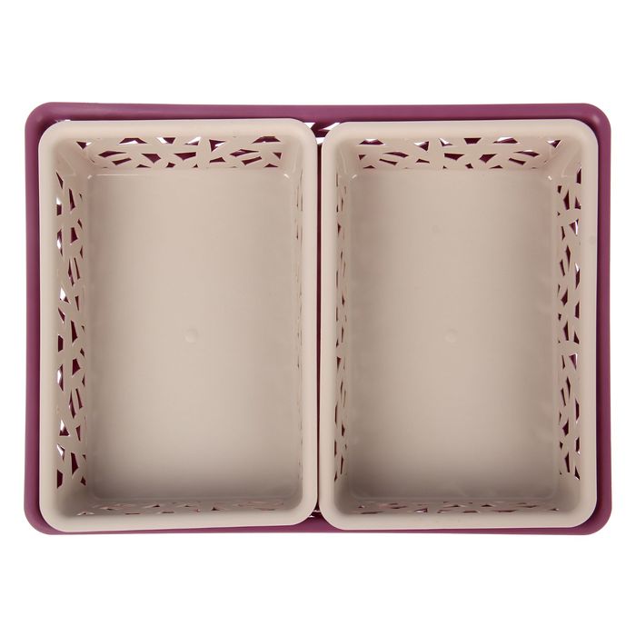 Комплект корзинок универсальных, 3 шт, цвет МИКС