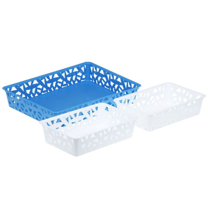 Комплект корзинок универсальных, 3 шт, цвет МИКС