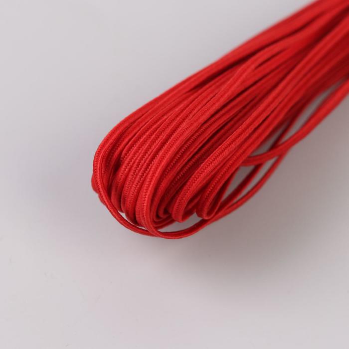 Тесьма отделочная "Сутаж", ширина 2,5мм, длина 20±1м, цвет красный