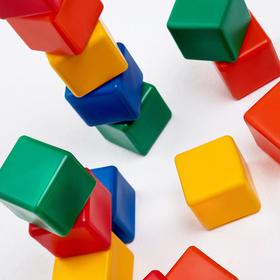 Набор цветных кубиков, 6 × 6 см, 12 штук от Сима-ленд