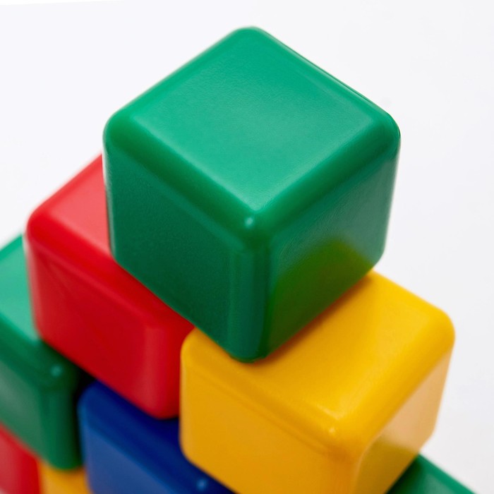 Набор цветных кубиков, 9 штук, 4 × 4 см