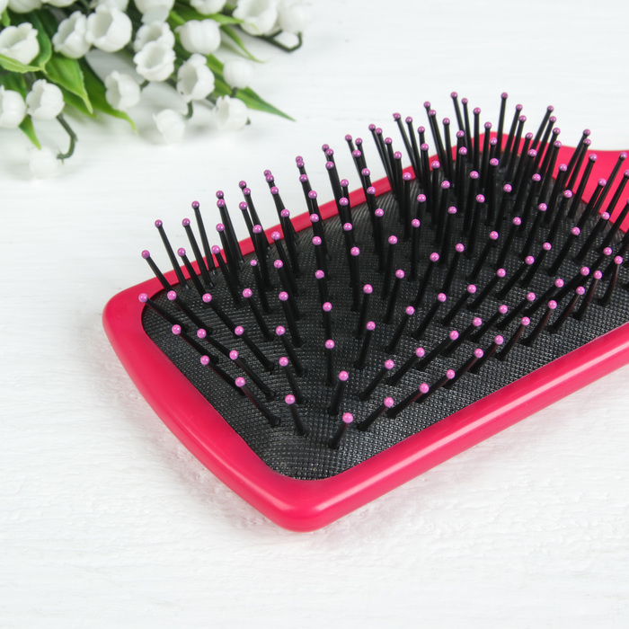 Расчёска массажная, широкая, цвета МИКС