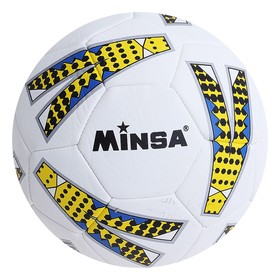 Мяч футбольный MINSA, размер 4, 32 панели, PVC, машинная сшивка, 400 г от Сима-ленд