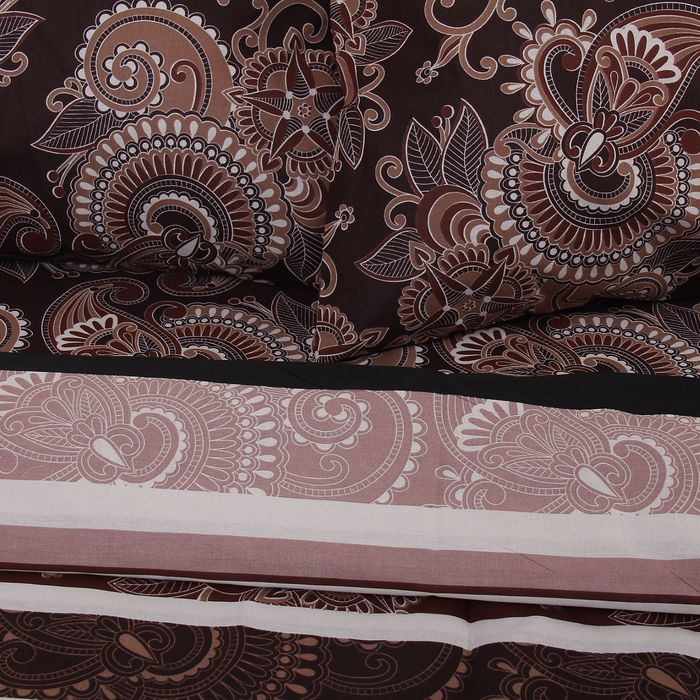 Постельное бельё "Этель" евро Соната 200х217 см, 220х240 см, 70х70 см - 2 шт., 100% хлопок, бязь 125 г/м²