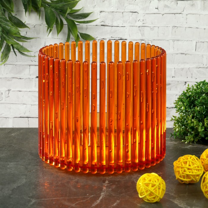 Кашпо для орхидеи 1,8 л "Шарм", цвет желтый