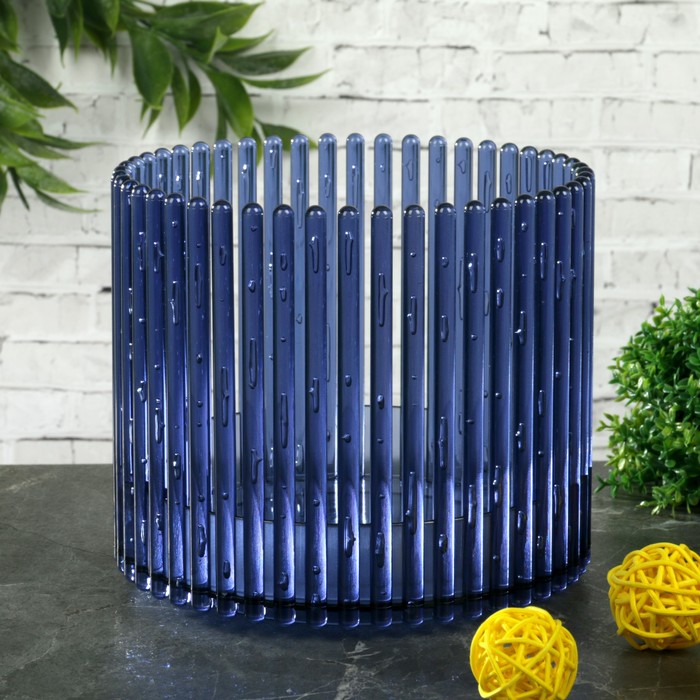 Кашпо для орхидеи 1,8 л "Шарм", цвет синий