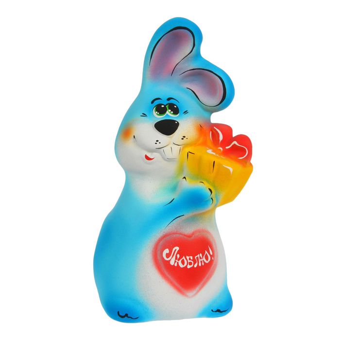 Копилка "Кролик с подарком"