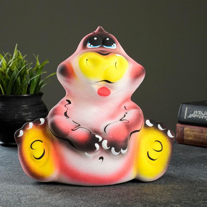 Копилка "Дракончик розовый" 18х22х22см