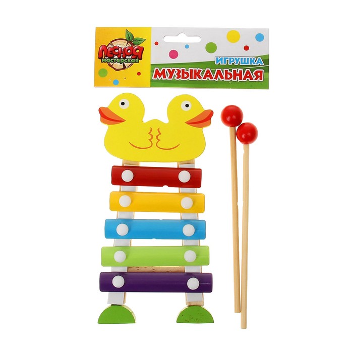 Игрушка музыкальная Металлофон "Утята", 5 тонов