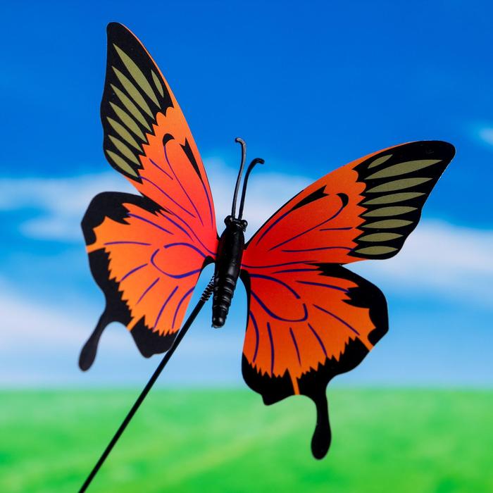 Декоративный штекер "Пёстрая бабочка" микс