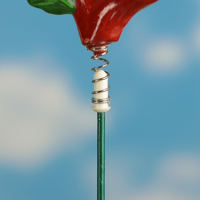 Декоративный штекер "Насекомое с цветочком" микс