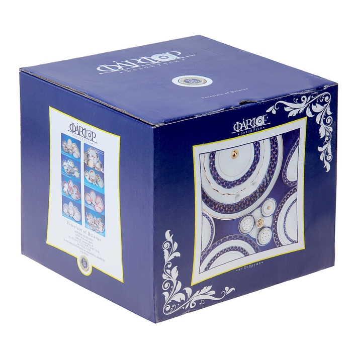 Набор столовой посуды "Бутон", 34 предмета