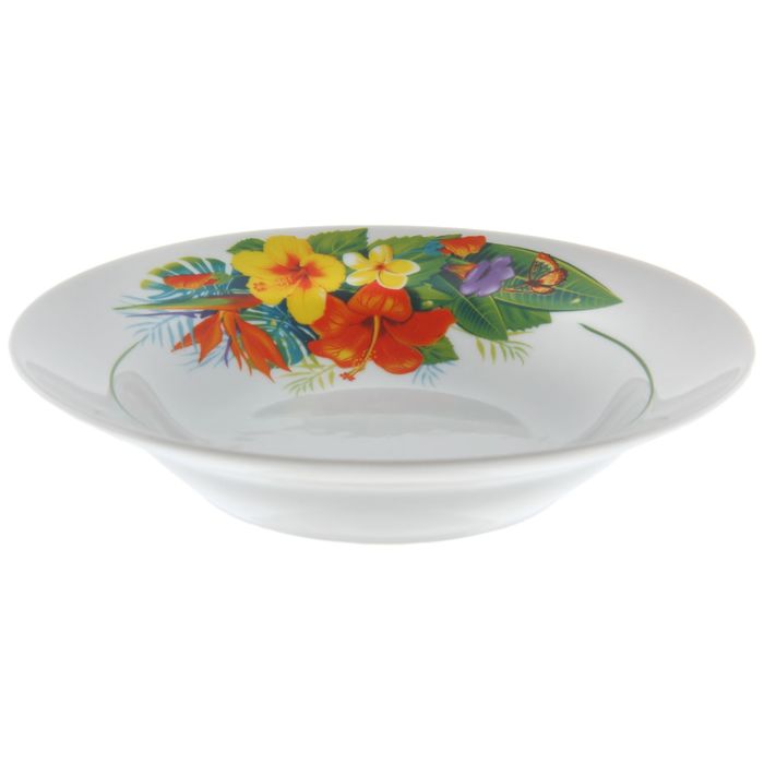 Тарелка глубокая 24 см "Райский остров", 500 мл