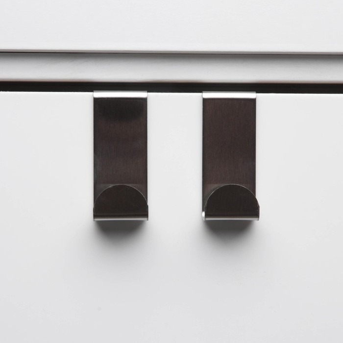 фото Набор надверных металлический крючков «минимализм», 2 шт доляна