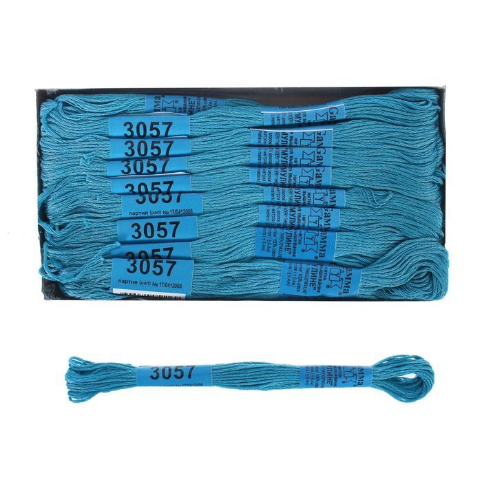 Мулине, №3057, 8±1м, цвет темная бирюза